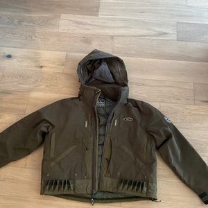 Drake waterfowl insulated flooded timber jacket.